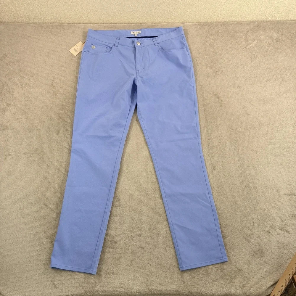 Peter Millar Crown 5 Pocket‎ eb66 Performance Pants Estate Blue Men 36x32 NWT